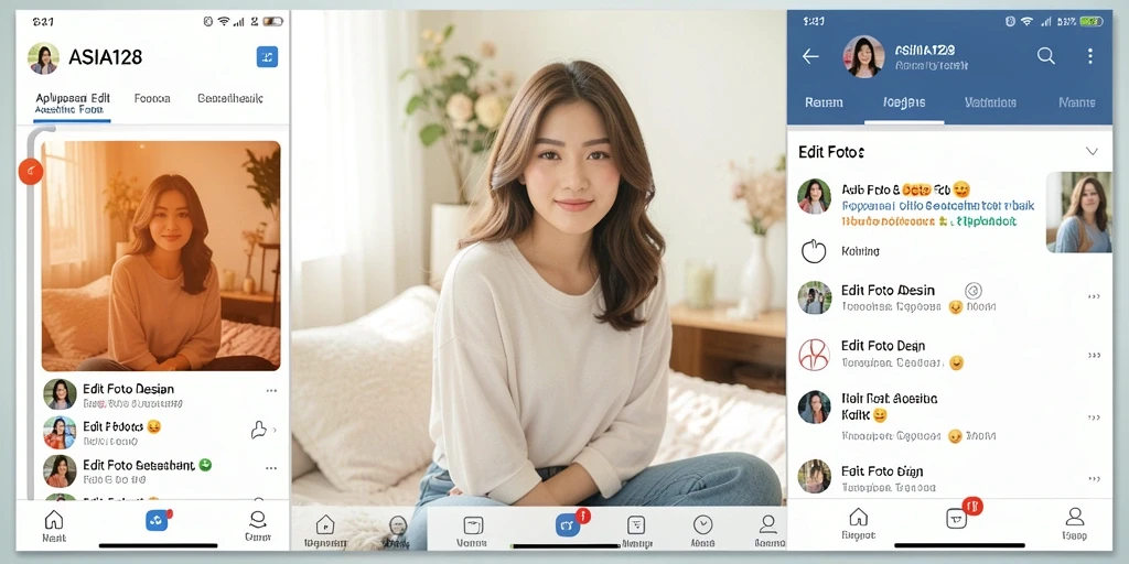 Tampilan antarmuka aplikasi ASIA128 yang intuitif dan menarik.