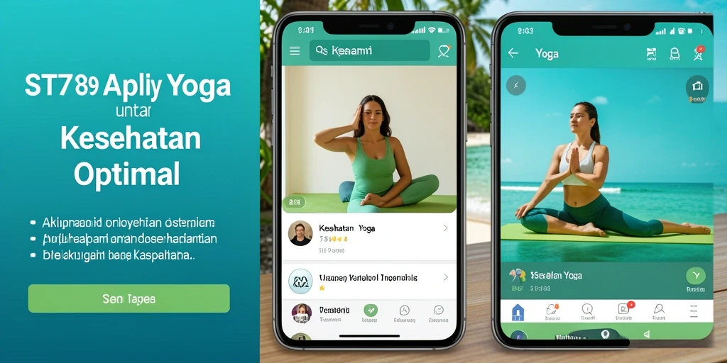 Antarmuka ST789 yang ramah pengguna dengan berbagai sesi yoga.